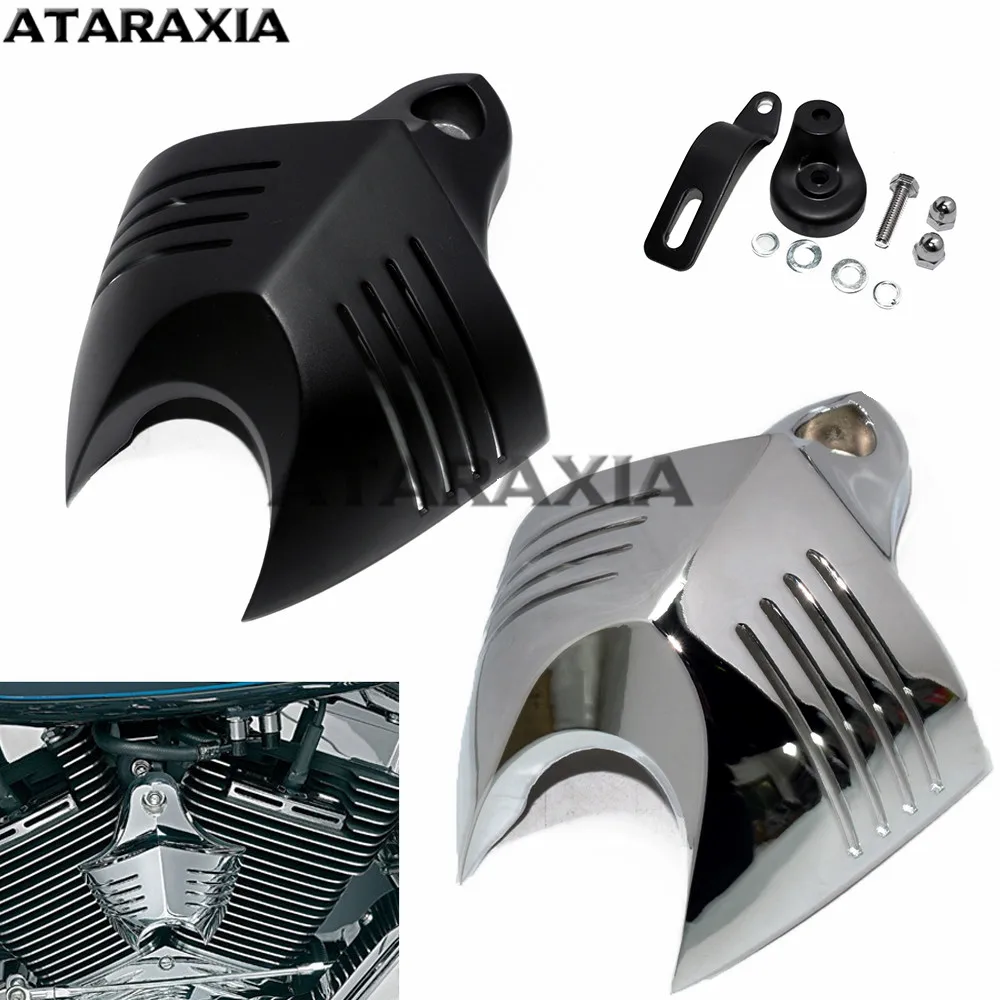 Алюминиевый мотоциклетный хромированный черный V образный кожух для Harley Big Evo /