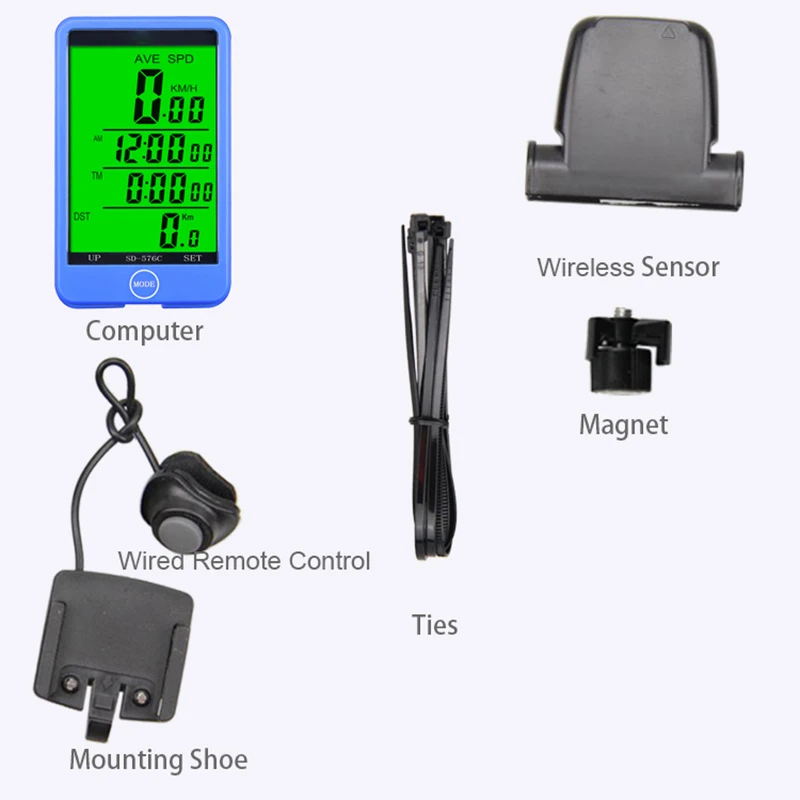 

Bike Computer Wireless GPS Speedometer Waterproof Road Bike Bicycle Cycling Computer Cycling Stopwatch Bike Accessories