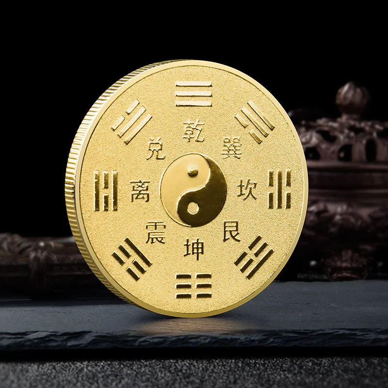 Taoism The Very High Lord памятные монеты идолы храма Taishang Laojun счастливый значок