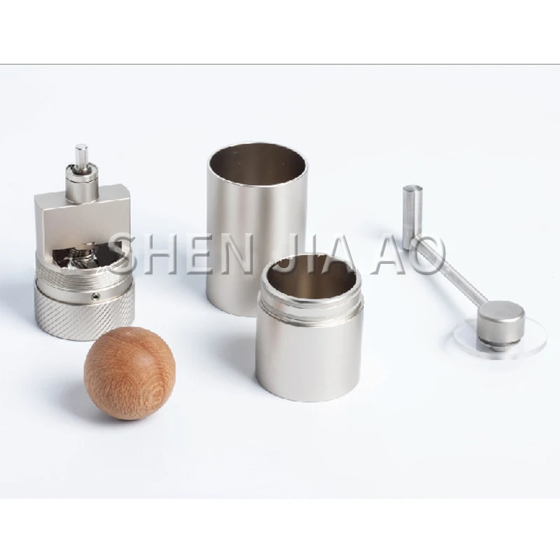 売る 手回しコーヒー豆機ミニポータブルコーヒーグラインダー手動コーヒー豆処理研削盤ステンレス鋼 1PC