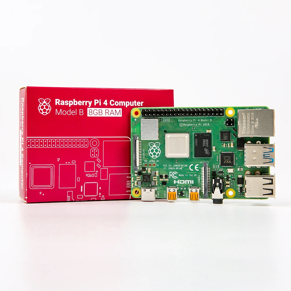 

Latest Raspberry Pi 4 Model B 8GB RAM 1.2 version BCM2711 Quad core Cortex-A72 ARM v8 1.5GHz 64-Bit OS with Offical Adapter