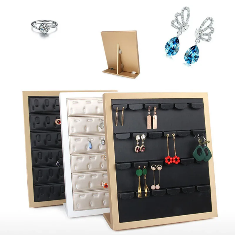 

Jewelry Display Stand, High-End Pu Necklace Earring Plate, Shoot Props