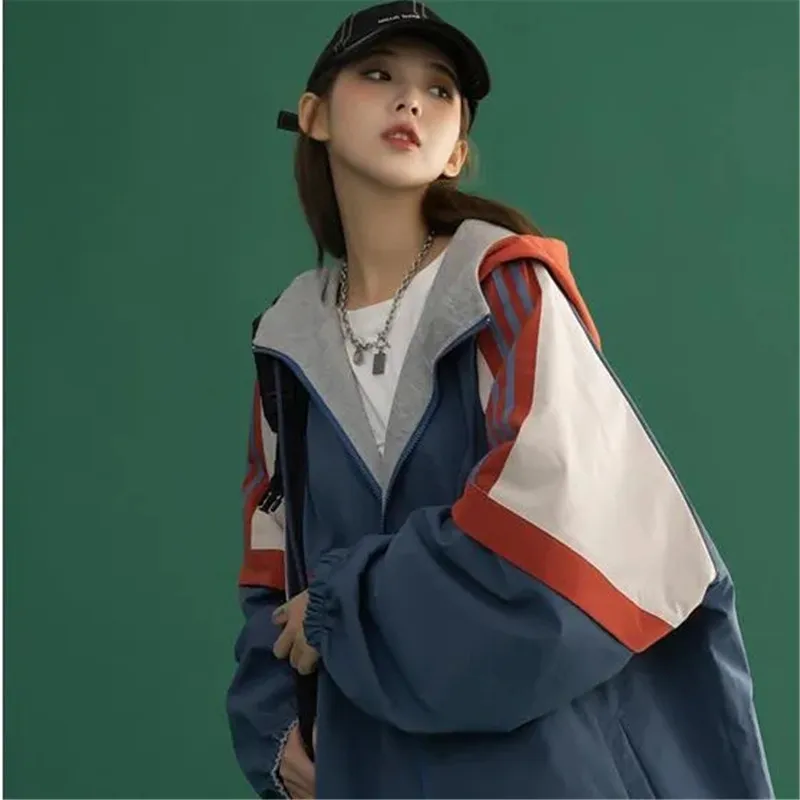 Женская свободная тонкая куртка Y2k в корейском стиле |