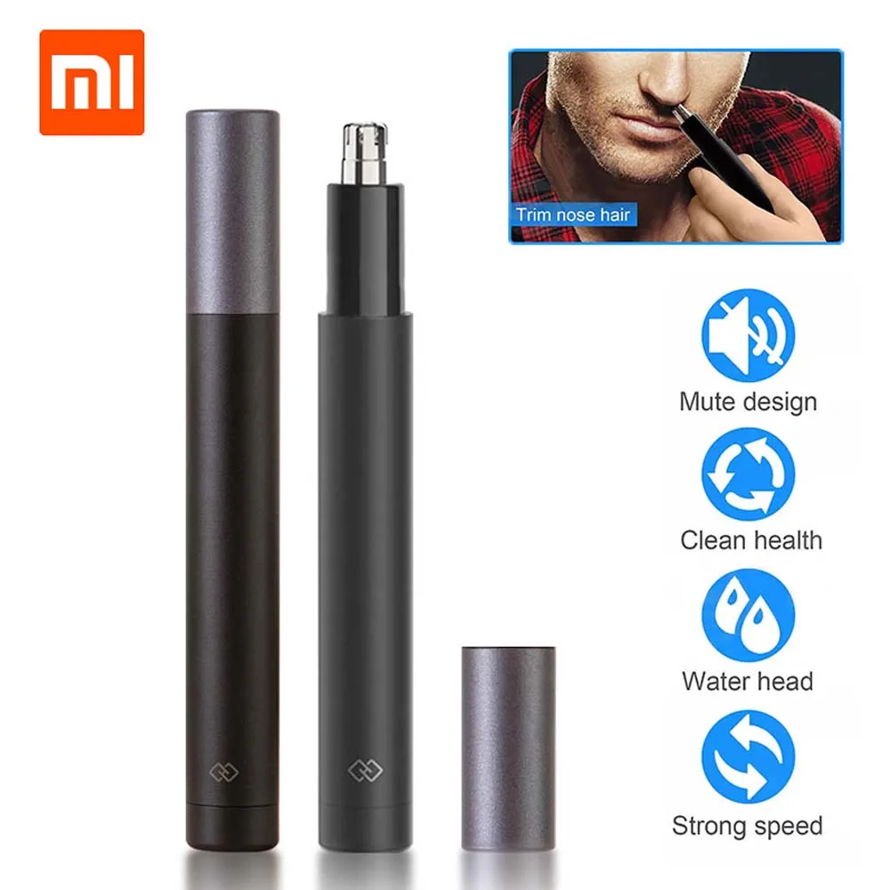 Xiaomi Mijia мини электрический триммер для волос в носу безопасный бритвенный станок для волос в носу Водонепроницаемый уход за лицом чистка лица инструменты для макияжа