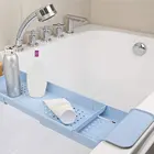 Выдвижная полка для ванной комнаты, поднос для ванны, душевая кабина, Бамбуковая вешалка для ванны, вешалка для полотенец, вина, книжный держатель, органайзер для хранения, аксессуары