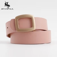 jifanpaul new genuine leather vintage for jeans fashion female belt pin buckles fancy belts for women fashion female belts