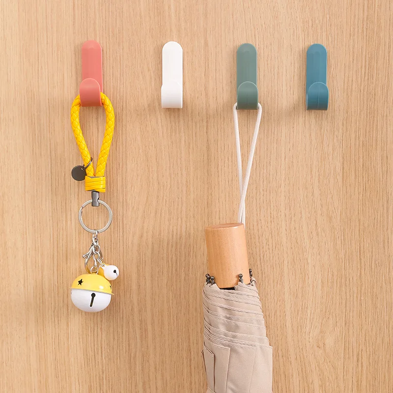 

Creative Hole Free Hook Creative Lovely Key Hook Stick Hook Wall Hanging Door Bathroom Cabinet Traceless Hook
