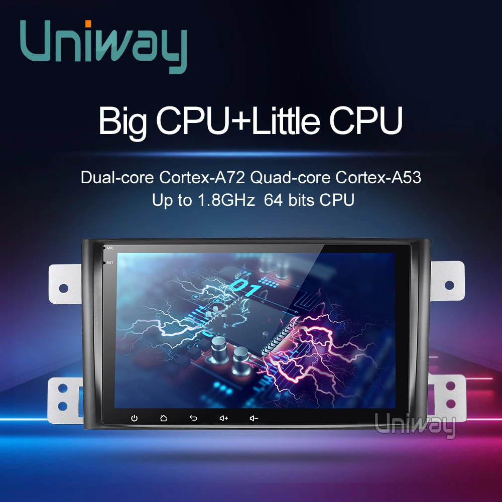 Автомобильный dvd плеер Uniway на Android 9 0 DSP PX6 64 бита для suzuki grand 2006 2011 vitara