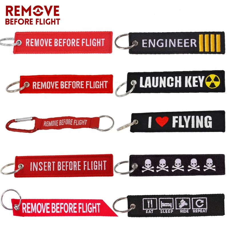 Брелок для ключей с вышивкой модный брелок в полоску от производителя мотоцикла 3