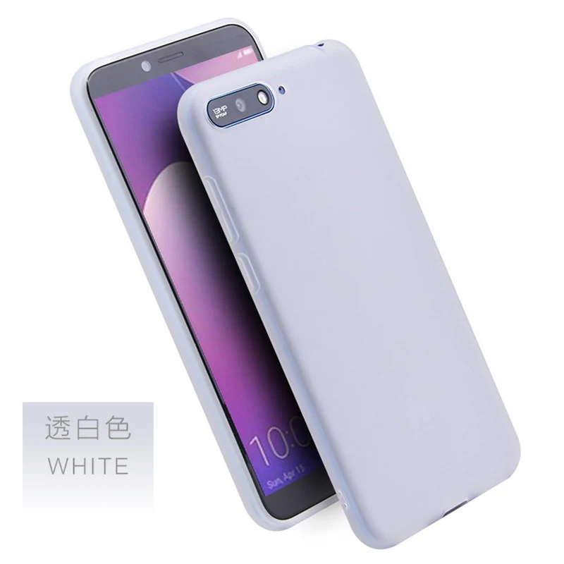 Huawei Y9 Y5 Y6 Y7 Prime Карамельный цвет чехол для Honor 6A 6C 7A 7C Pro 5X 6X 7X 8X мягкий чехол на Honor 8 9 10 Lite V10 8 Pro - Цвет: Translucent White