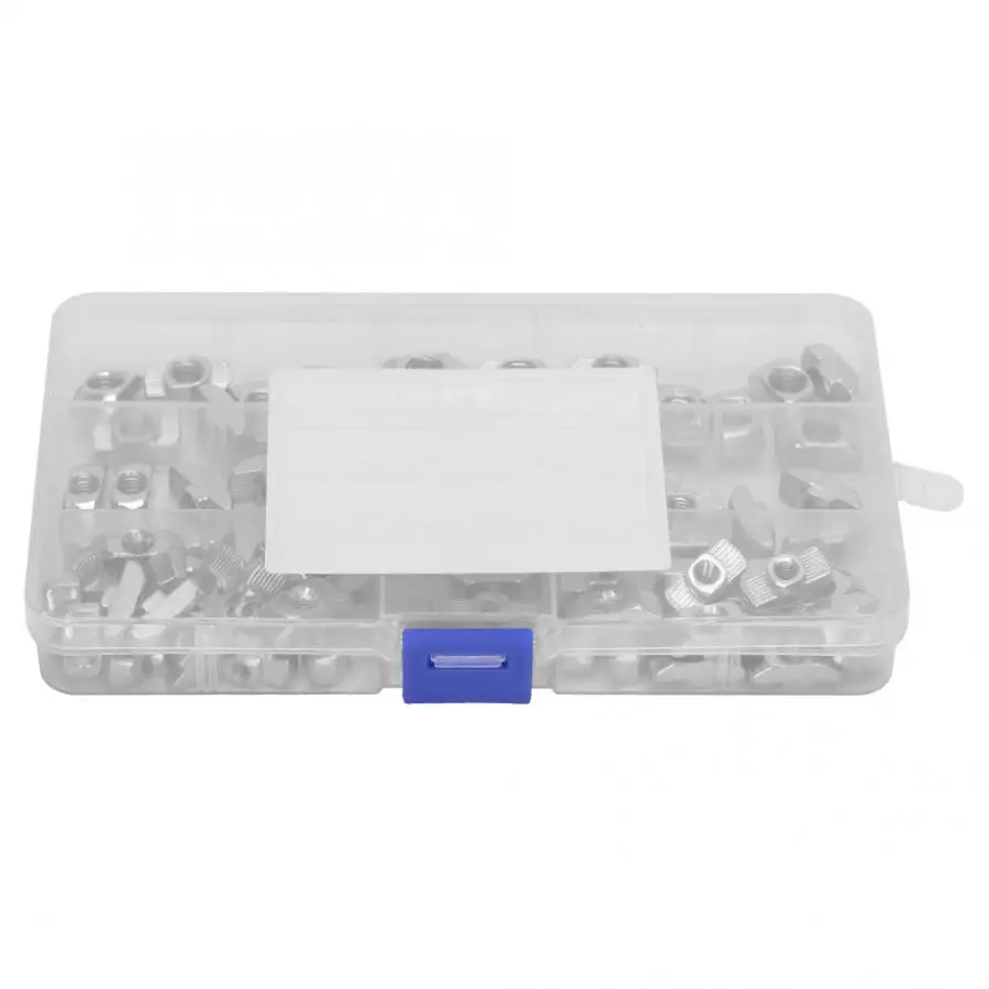 Квадратные гайки из нержавеющей стали 80 шт. Т-образные слайдеры M4 M5 M6 M8 крепежные