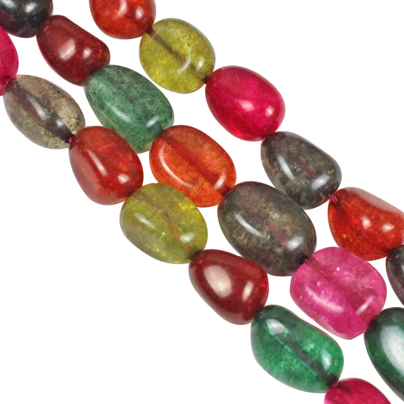 

Natural Irregular Colorful Cracked CrystalStone Loose Spacer Beads For Jewelry Making DIY Bracelet Necklace 15"Strand/Inch 6-8mm