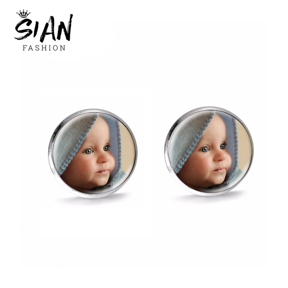 Азиатских новый дизайн индивидуальные серьги персонализированные футболки для