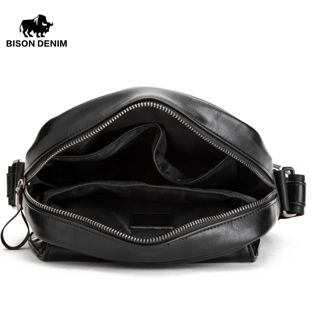Мужская сумка-мессенджер BISON DENIM модная маленькая Повседневная сумка через плечо