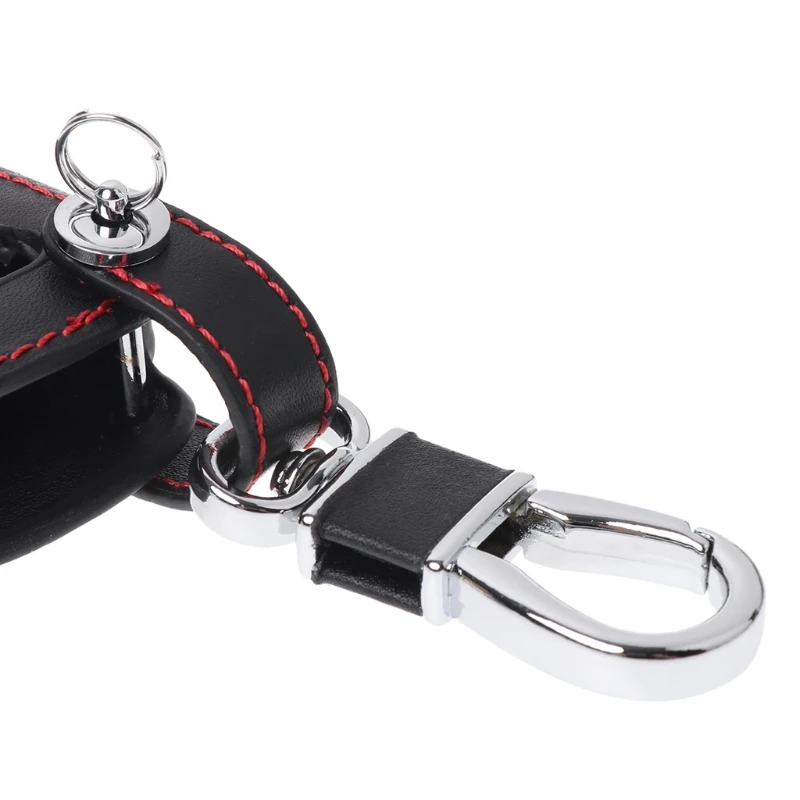 

5 Buttons Leather Remote Smart Key Case Fob For Jeep Grand Cherokee Chrysler 300 G99F