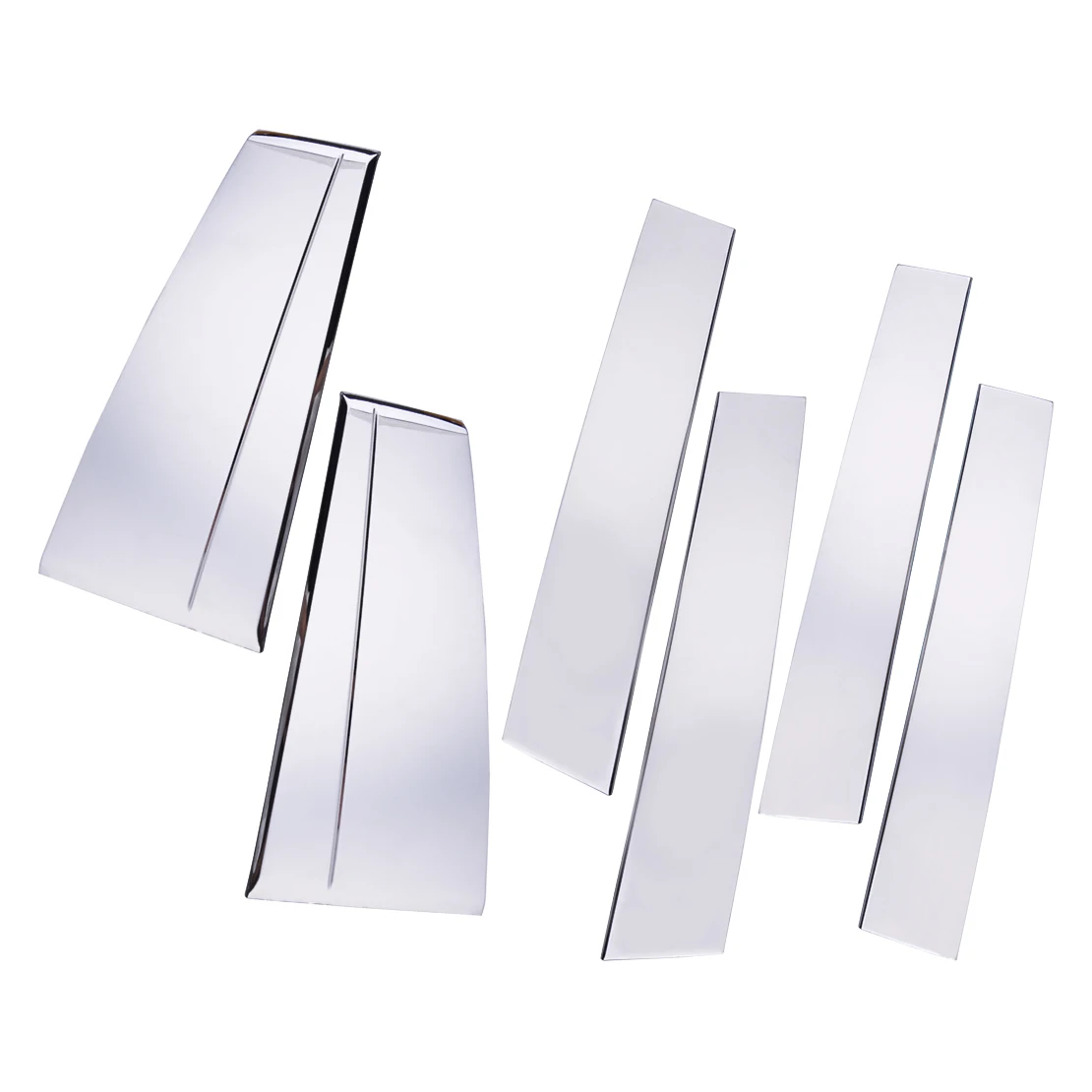 Нержавеющая сталь 6 шт. хромированная стойка для двери отделка Формовочная лента