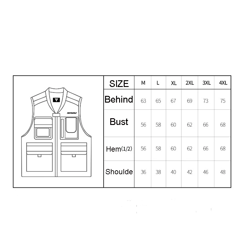Мотоциклетный светоотражающий жилет MOTOMOLF защитная одежда для езды на мотоцикле