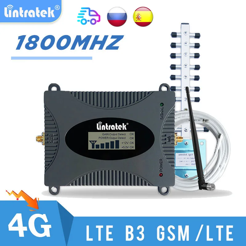 Lintratek 4g 1800 усилитель сигнала ретранслятор сотовый lte 1800mhz DCS Мобильный телефон
