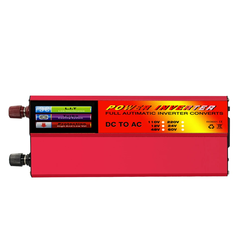 

3000W Watt Inverter DC 12V/24v to AC 110v/220V Portable Power Converter Adapter Sine Wave for home socket 110v 220v devices