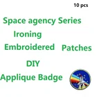 10 шт., нашивки для одежды, с вышивкой