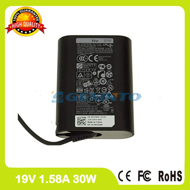 Адаптер переменного тока для ноутбука 19V 1.58A для Dell Latitude 10 ST T05G ST2 10e ST2e ST10 ST-LST01 Streak 10xps 10 T03G001 зарядное устройство для планшетного ПК