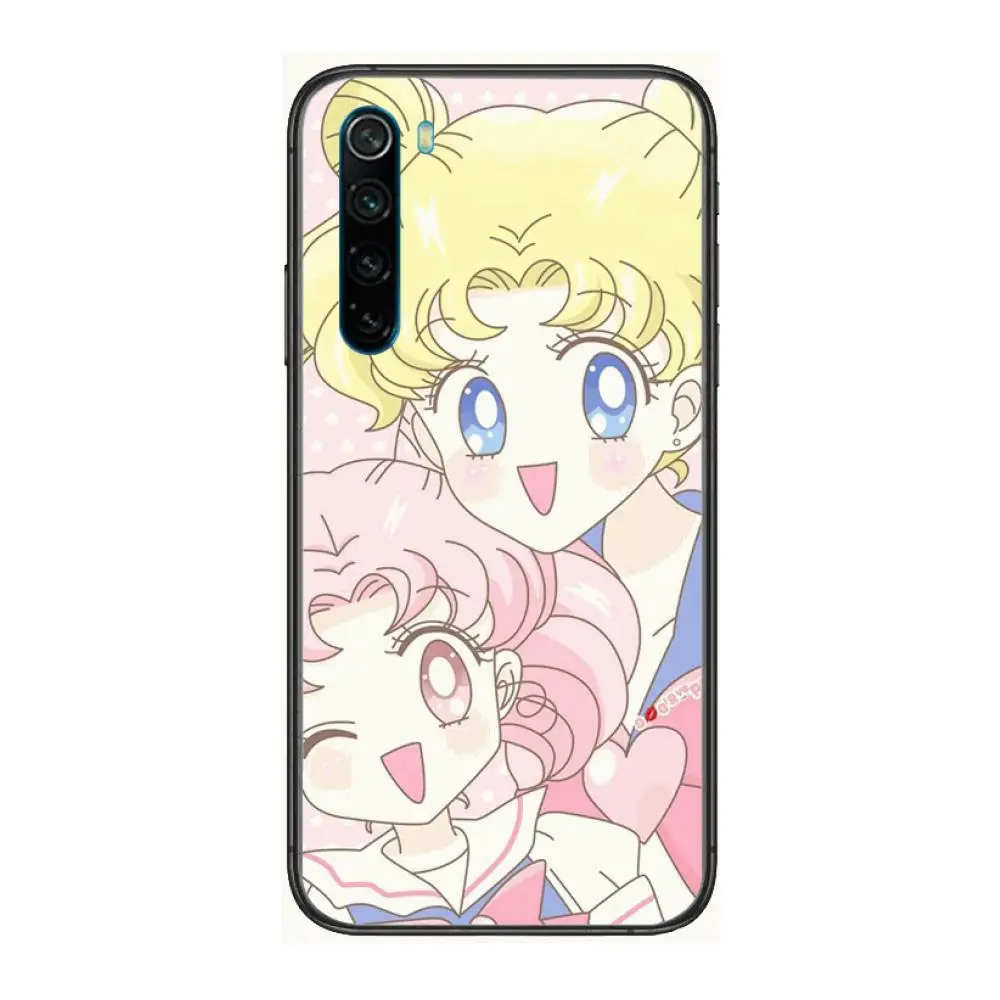 

Sexy beautiful girl cartoon Phone Case For XiaoMi Redmi Note 9S 8 7 6 5 A Pro T Y1 Anime Black Cover Silicone Back Pretty