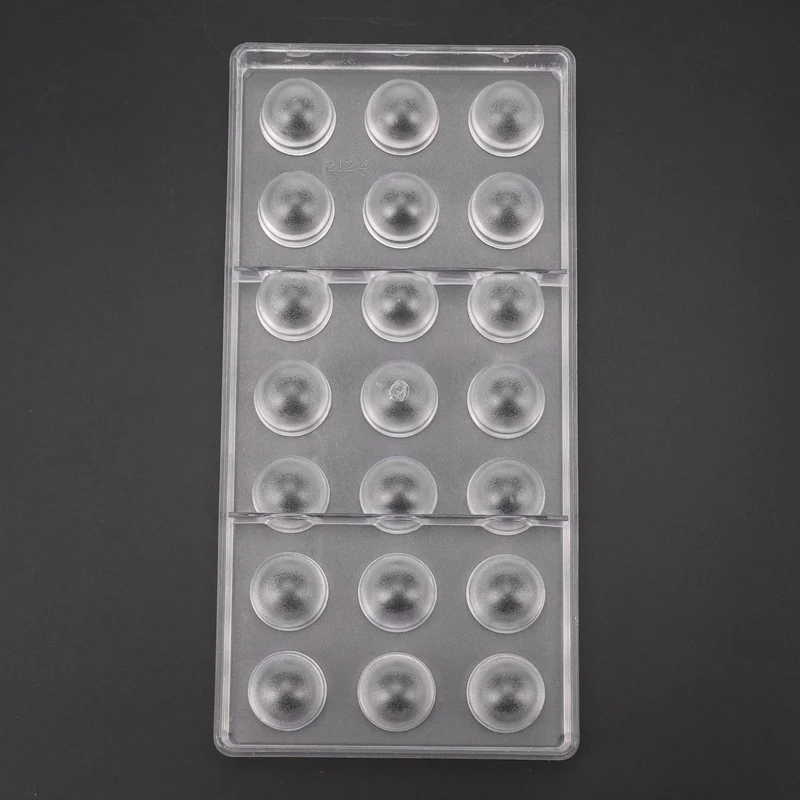 

21 Bell Shaped Clear Polycarbonate Mould Chocolate Jelly Candy Mold Tray New