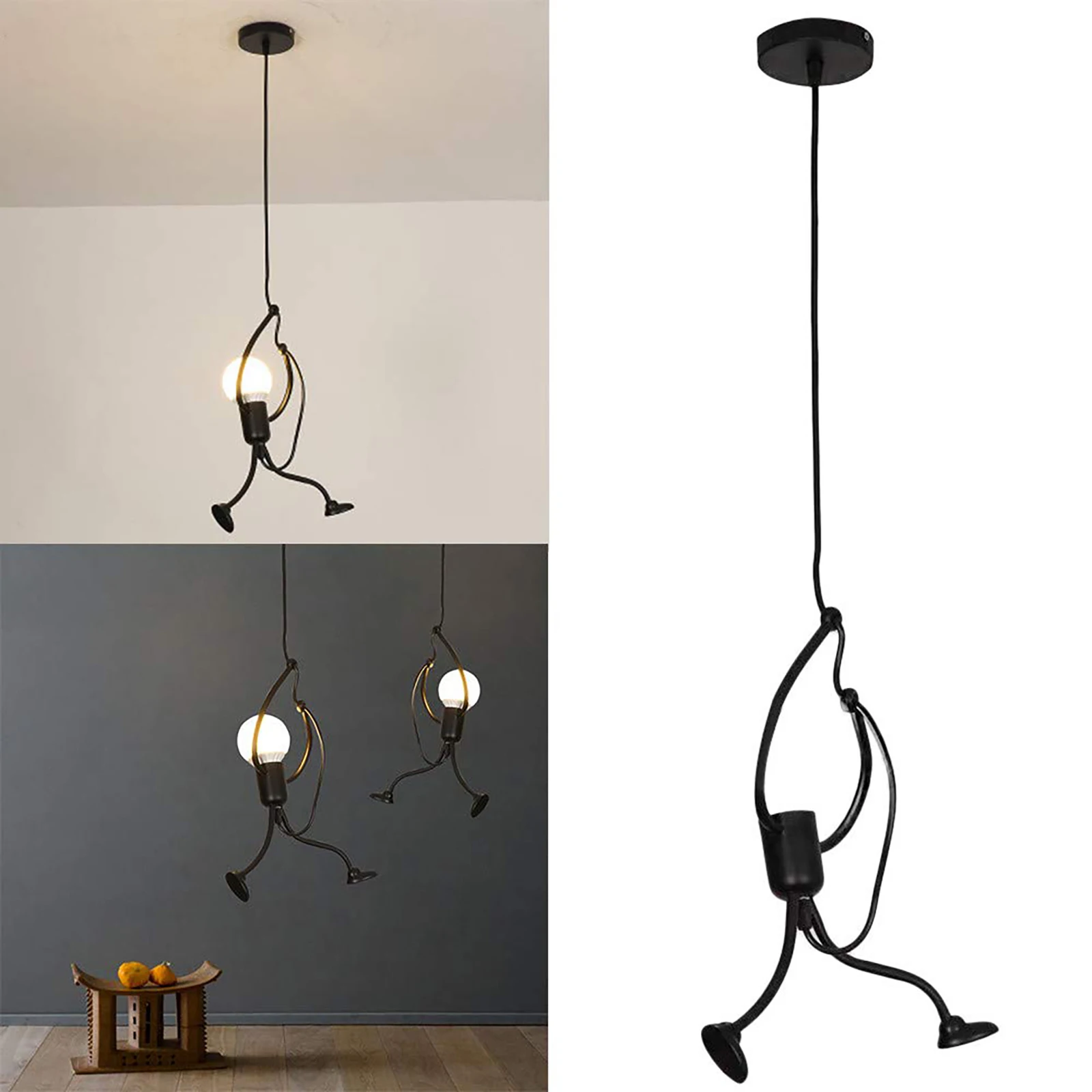 

Industrial Minimalist Hanging Lamps Bedroom Fixture Kitchen Indoor Hanging Ceiling Light Bathroom Chander