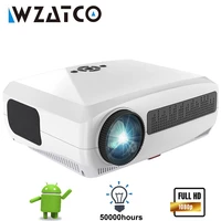 wzatco c3 android 10 0 led projector full hd 1080p 300 inch big screen wifi proyector home theater smart video beamer hot sell