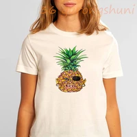 new summer femme tops tees pineapple fruit t shirt women funny woman graphic print tshirt harajuku female short sleeve clothes
