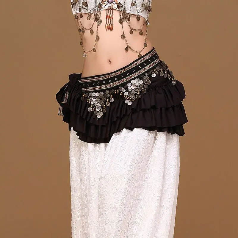 Женские Длинные Пояс племенной пояс танцевальная одежда для танца живота талии