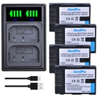 DuraPro 1860mAh DMW-BLF19 аккумуляторная батарея + LED двойной USB зарядное устройство для Panasonic Lumix DMC-GH3 DMC GH3 GH4 DMC-GH4 DC-GH5