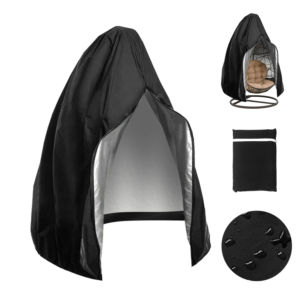 

Hanging Seat Cover Egg Chair Cover Folding Swing Chair Cover Waterproof Hammock Chair Cover Anti-dust Garden Furniture Cover