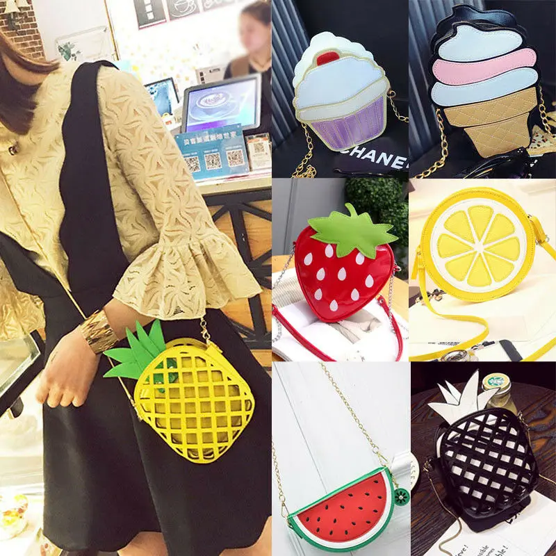 

UK Women Girls Fruit Shoulder Bag Tote Purse Messenger Crossbody Bags Handbag