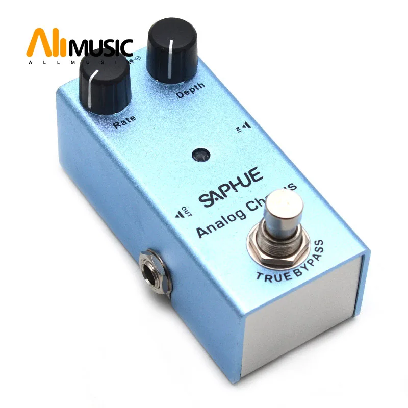 saphue elektrische gitarre analog chorus pedal ratetiefe knob wirkung pedal mini einzigen typ dc 9v true bypass free global shipping