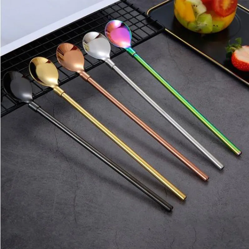 

Portable Stainless Steel Straw Set Reusable Color Straw With Cleaning Brush(Set Of 7,1Bent+2Straight+2 Brush+1Spoon+1Box)
