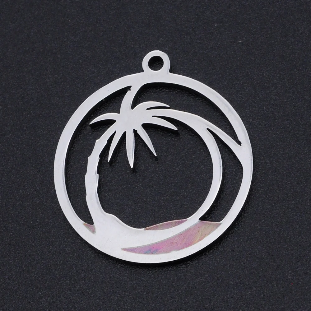 5 шт./лот Подвеска из нержавеющей стали с подвеской в виде пальмы оптовая продажа
