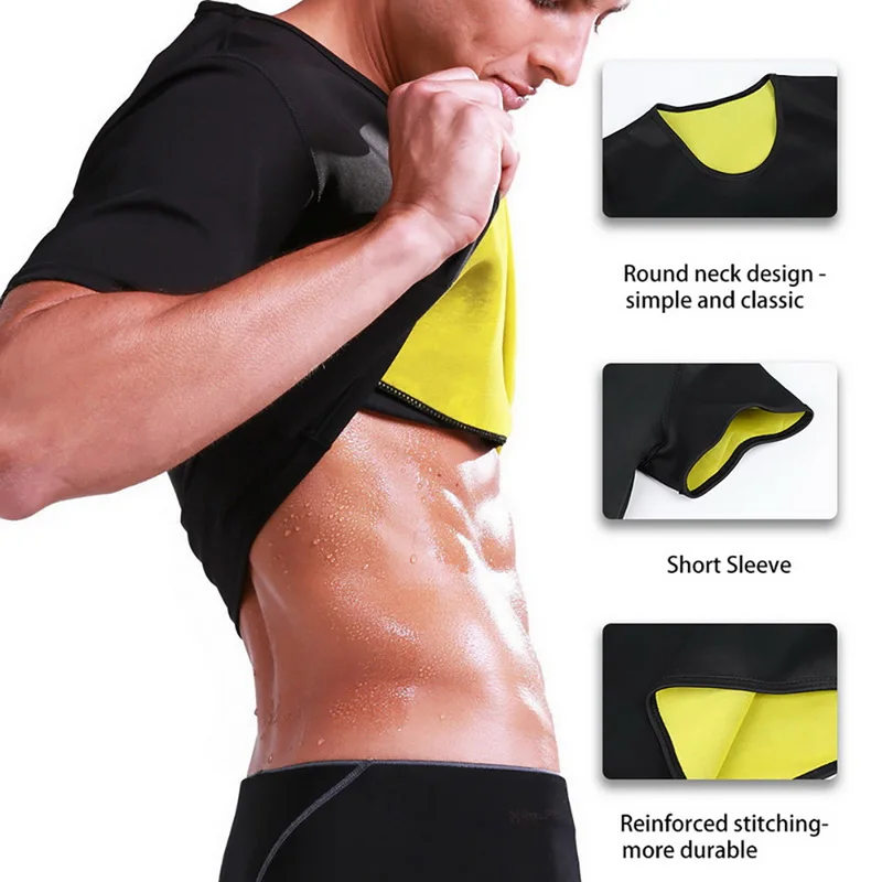 

2021 Compression Skinny T Shirt Men Casual Summer Short Sleeve Tops&Tees Fashion Solid Body Shaper Slimming T-shirt