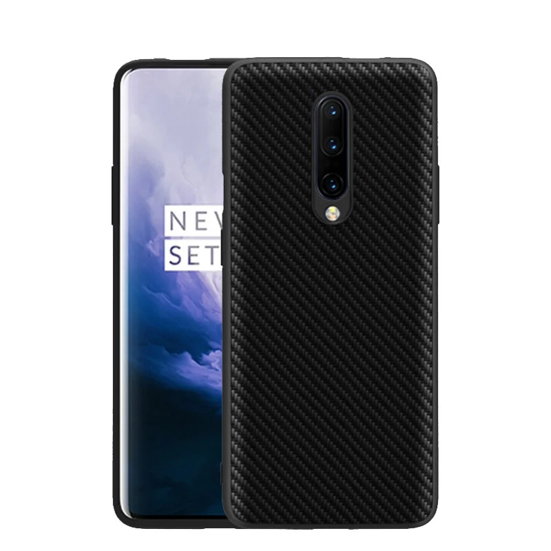 Для Oneplus 7 Pro Чехол из углеродного волокна, Кожаный противоударный чехол, силиконовый мягкий чехол с краями, чехол r для Oneplus 7 Pro 6T 6 5T 5 Cover