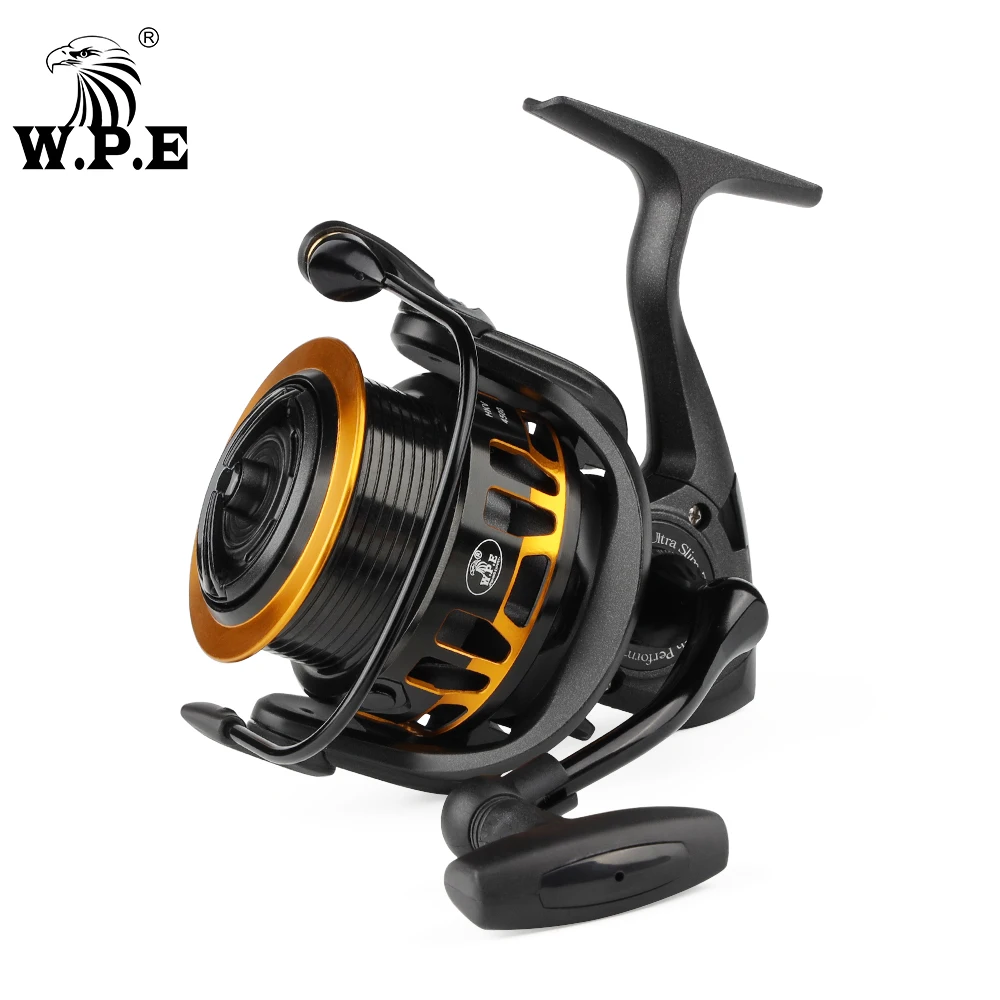 W.P.E HKV Fishing Reel 3500/4500 Spinning Reel 5+1 BBs Full Matel Line Spool 5.2:1 High Speed Gear Ratio Feeder Fishing Tackle