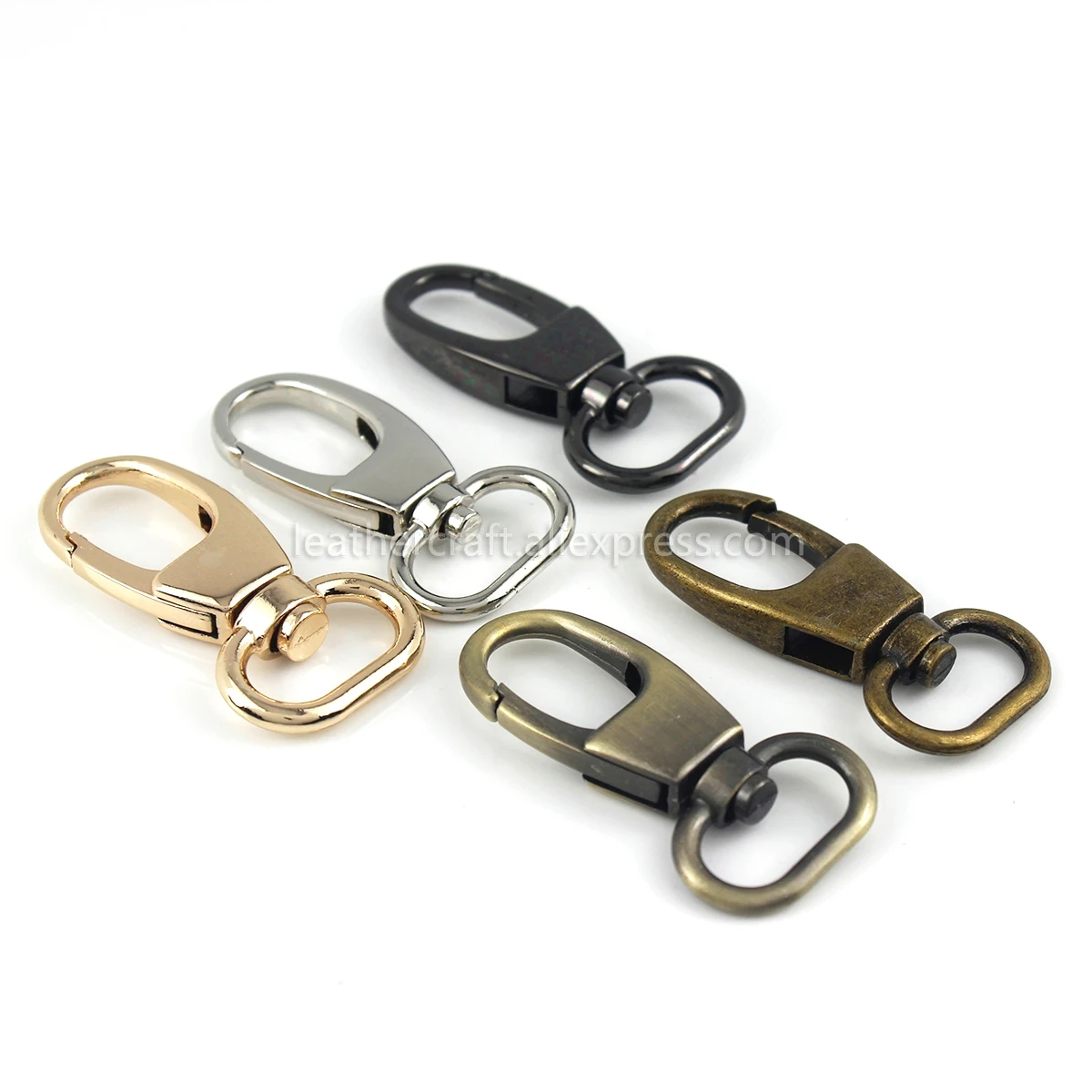 Металлическая защелка с зажимом для крючка пряжка овальная кожаного