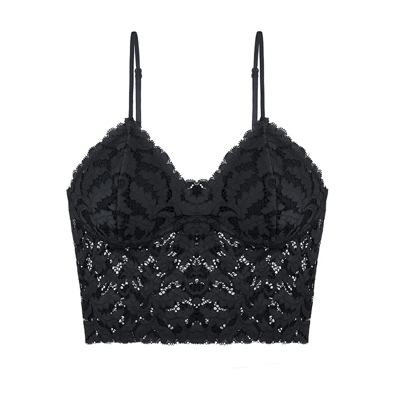 Женский кружевной бюстгальтер без косточек бесшовный пуш-ап нижнее белье