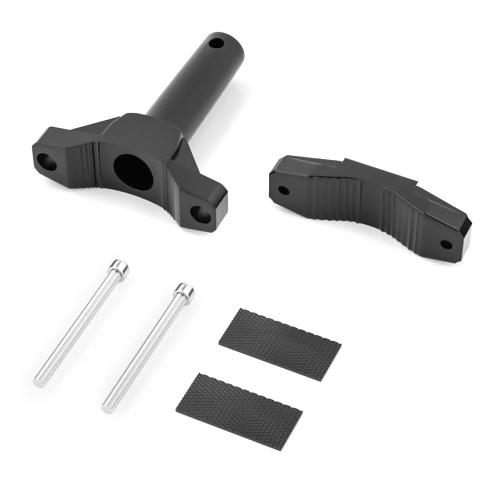 

Motorcycle Bumper Modified Headlight Stand Spotlight Extension Pole Frame Support Durable Black Headlight Breaket