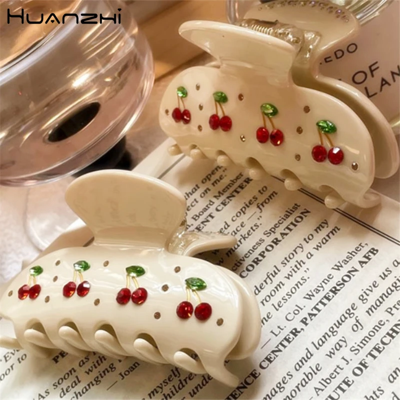 

Женская заколка для волос HUANZHI, разноцветная заколка-пряжка для стразы, 2021