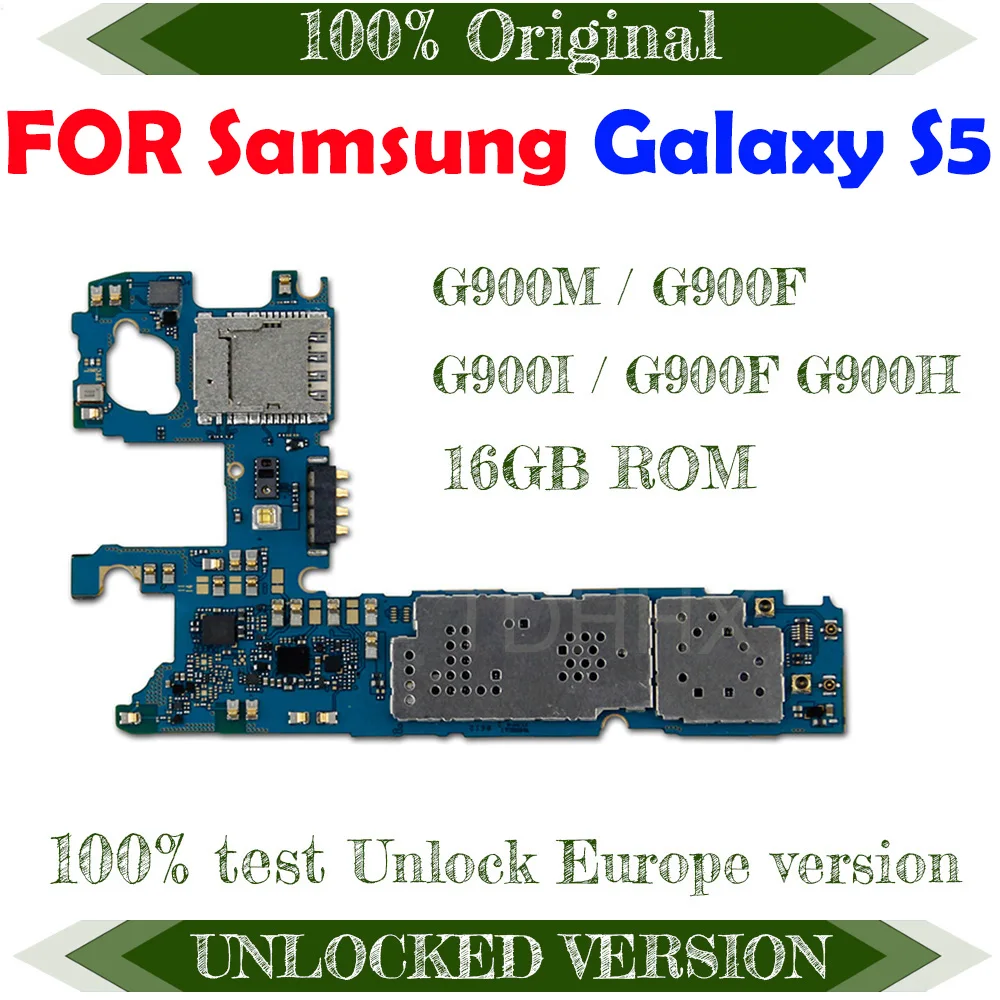 ROM 16GB Европейская версия Оригинальная для Samsung Galaxy s5 G900M G900I материнская плата Android