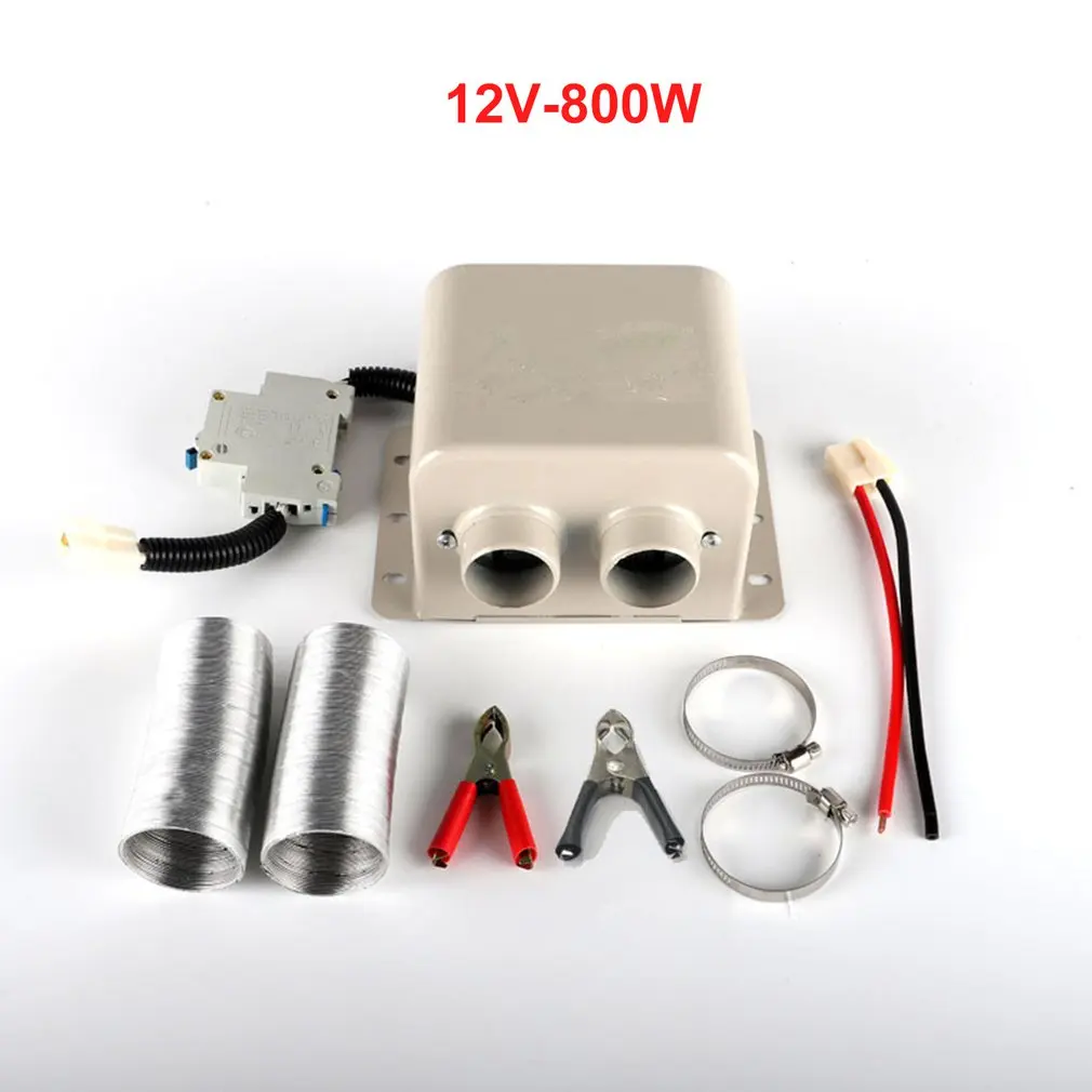 

2019 Hot 12V/24V 800W Car Heater Car Glass Defroster Window Heater 2 Air Outlet Winter Warm Dryer Auto Heater Mist Eliminator