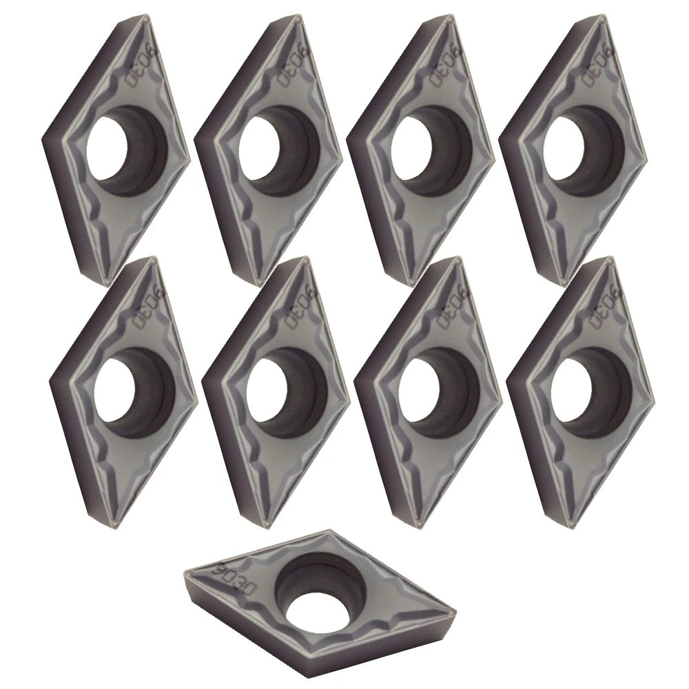 

10PCS DCMT11T308-HMP PC9030 Carbide Inserts Kit Tips Blade For Lathe Turning T1