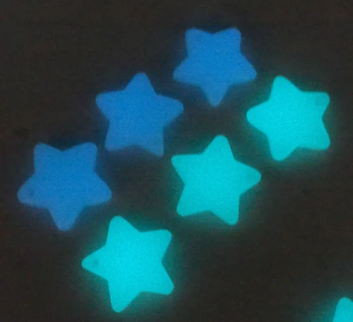

Natural stone Glow in the Dark Quartz crystal moonstone Fluorescent star pendant for diy Jewelry making necklace 20pcs