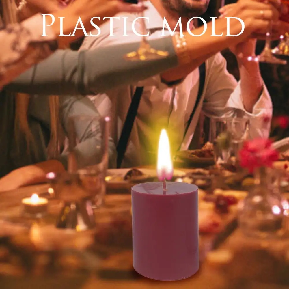 Цилиндрическая форма для свечей силиконовая сделай сам гипсовая глиняная Смола