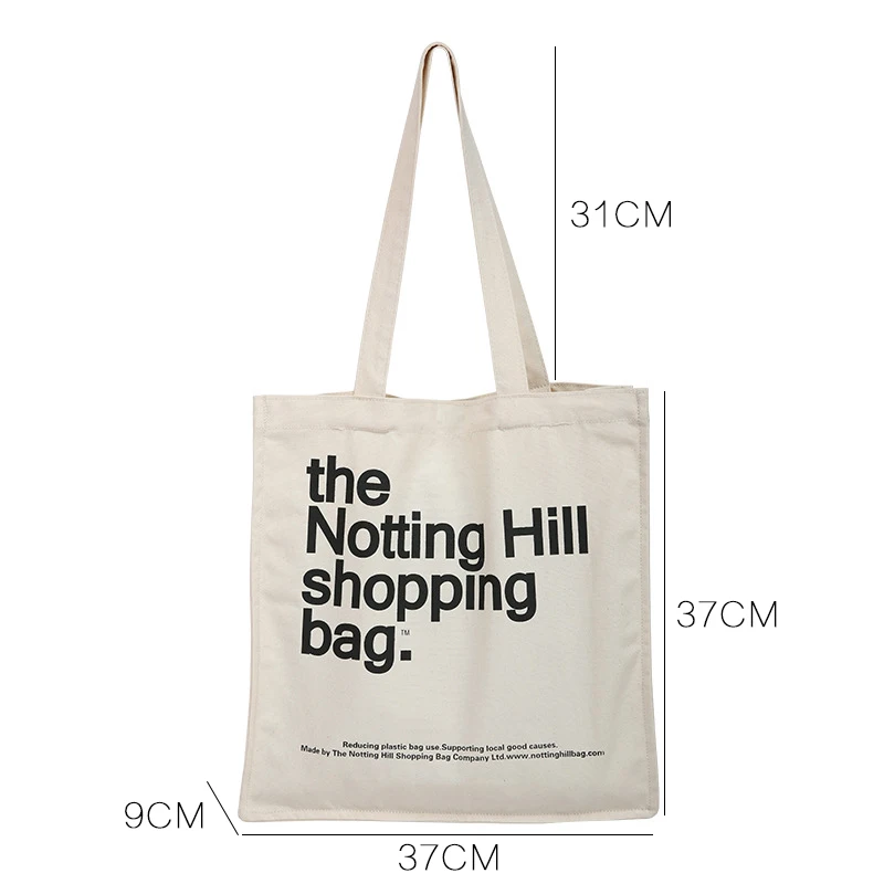 Новая сумка на плечо в простом стиле многократного использования холщовые сумки